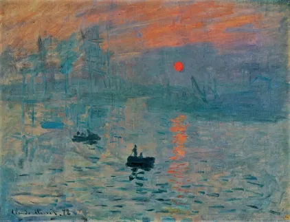 INSPIRATIONAL EXPEDITIONS 5 Tableau du peintre Monet, Soleil levant